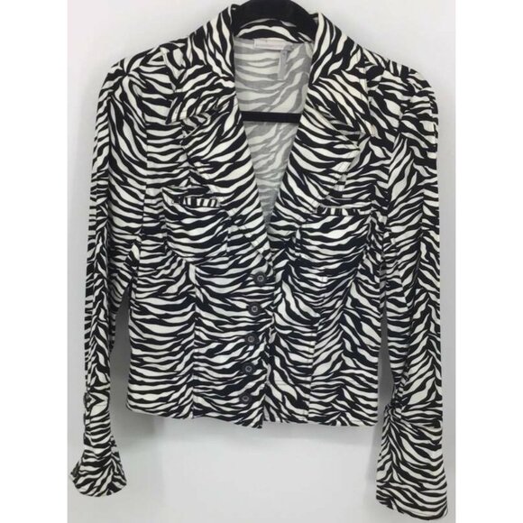 Classique Entier Jackets & Blazers - Classiques Entier Jacket Size 6 Black Zebra Blazer